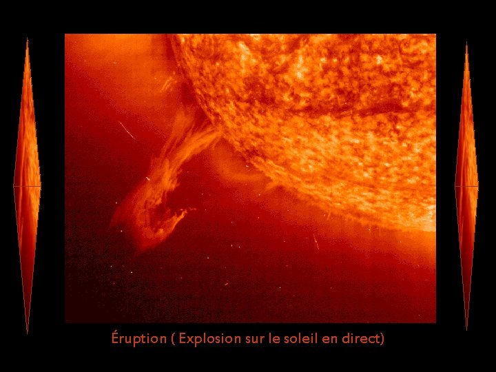 Éruption ( Explosion sur le soleil en direct) 