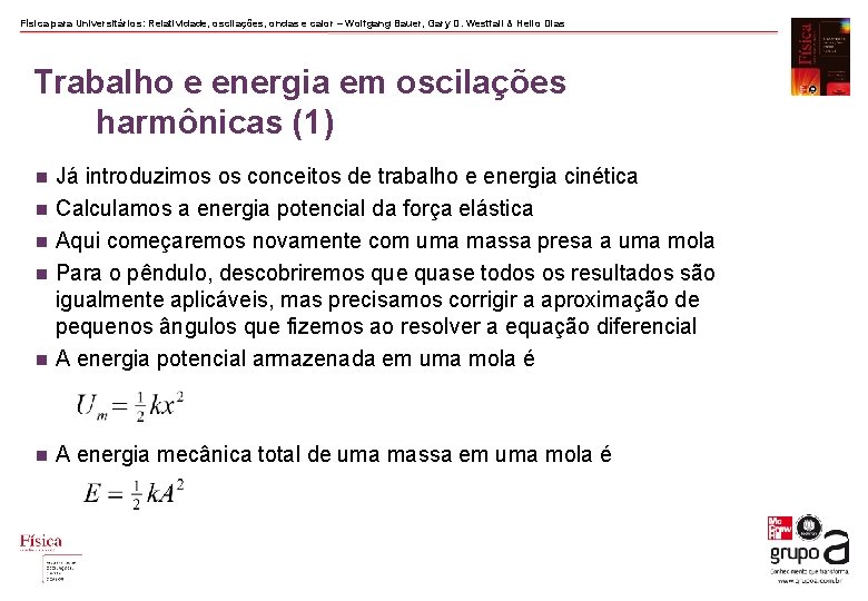 Física para Universitários: Relatividade, oscilações, ondas e calor – Wolfgang Bauer, Gary D. Westfall