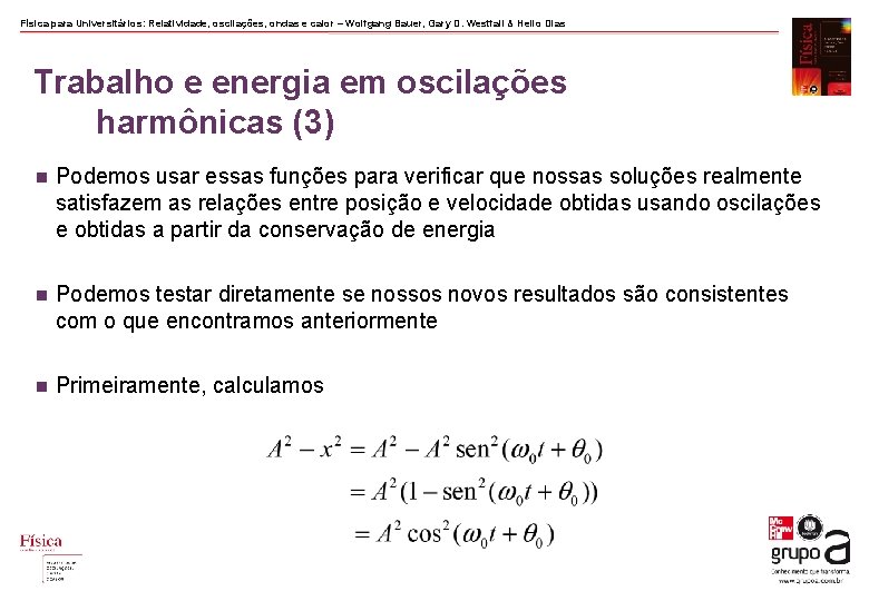 Física para Universitários: Relatividade, oscilações, ondas e calor – Wolfgang Bauer, Gary D. Westfall