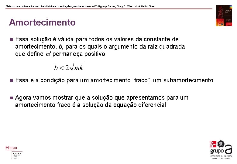 Física para Universitários: Relatividade, oscilações, ondas e calor – Wolfgang Bauer, Gary D. Westfall