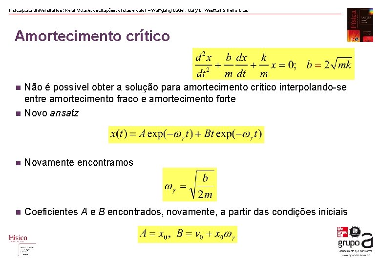 Física para Universitários: Relatividade, oscilações, ondas e calor – Wolfgang Bauer, Gary D. Westfall