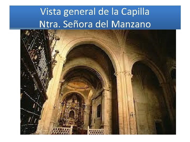 Vista general de la Capilla Ntra. Señora del Manzano 