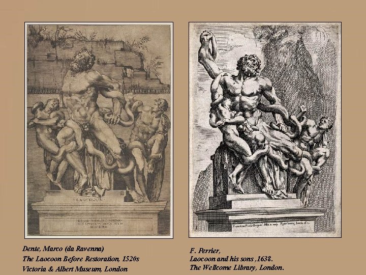 Dente, Marco (da Ravenna) The Laocoon Before Restoration, 1520 s Victoria & Albert Museum,