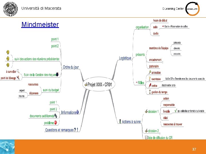 Università di Macerata Mindmeister 37 