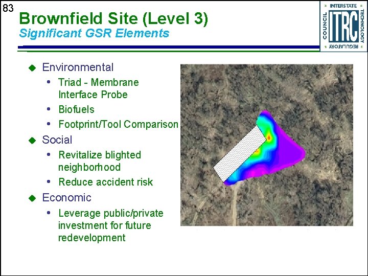 83 Brownfield Site (Level 3) Significant GSR Elements u Environmental • Triad - Membrane