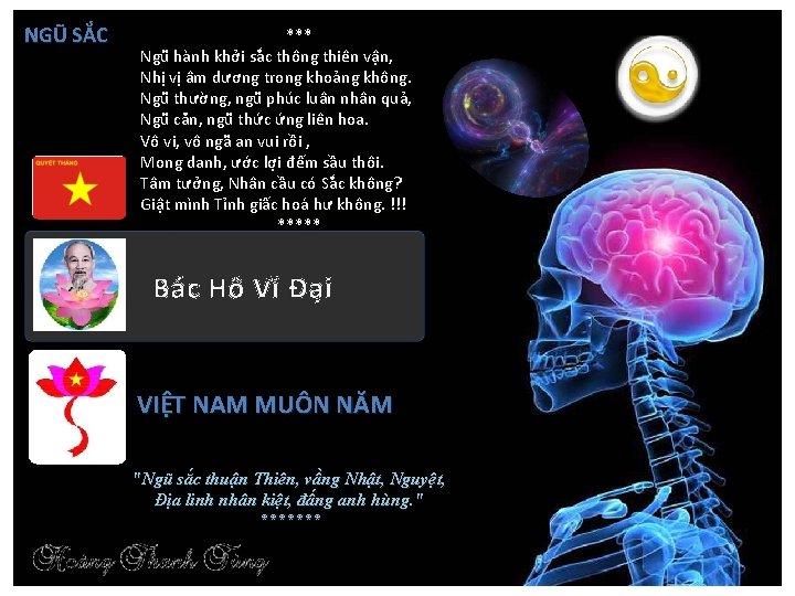 N GŨ S Ắ C *** Ngũ hành khởi sắc thông thiên vận, Nhị