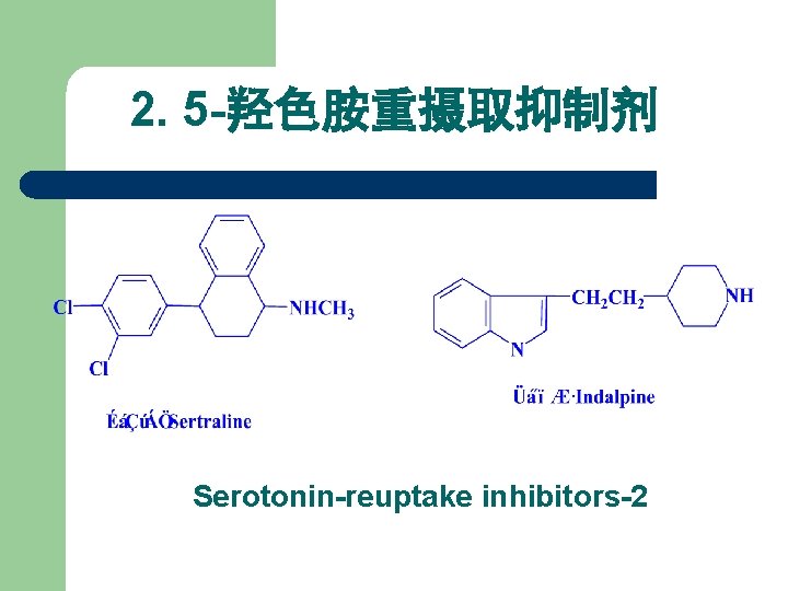 2. 5 -羟色胺重摄取抑制剂 Serotonin-reuptake inhibitors-2 