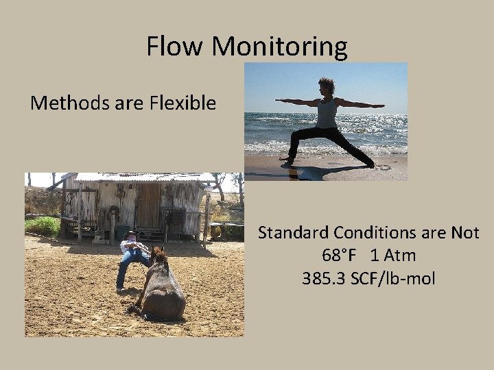 Flow Monitoring Methods are Flexible Standard Conditions are Not 68°F 1 Atm 385. 3