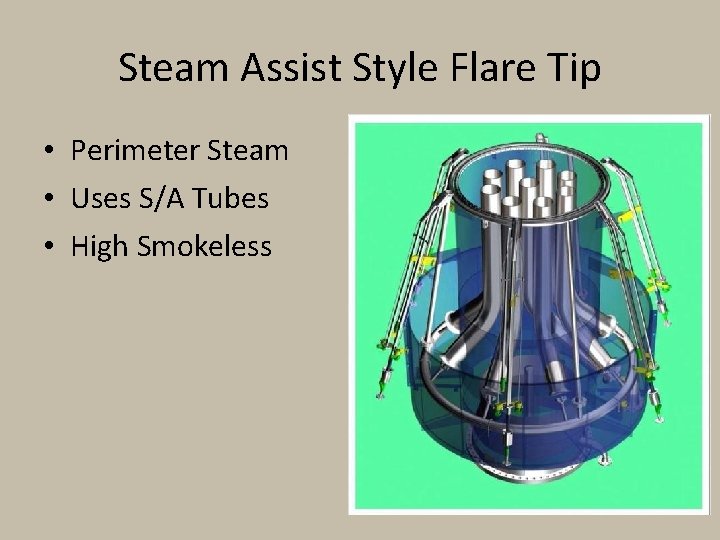 Steam Assist Style Flare Tip • Perimeter Steam • Uses S/A Tubes • High