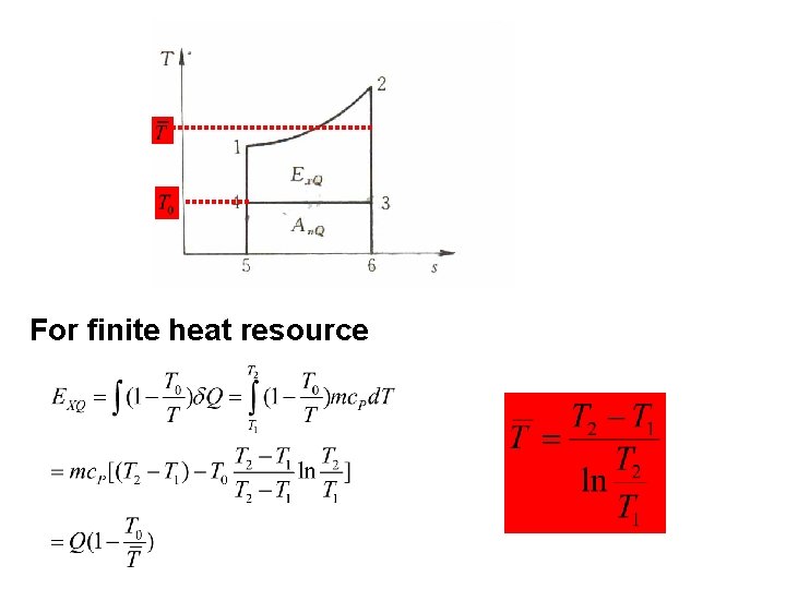 T 0 For finite heat resource 