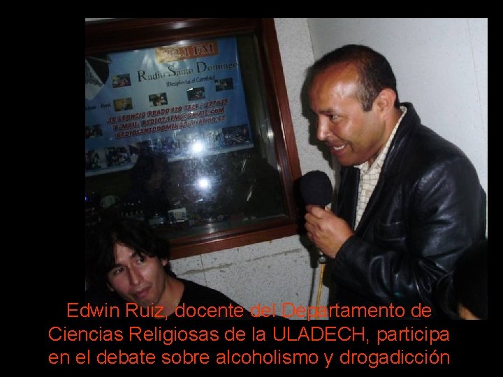 Edwin Ruiz, docente del Departamento de Ciencias Religiosas de la ULADECH, participa en el