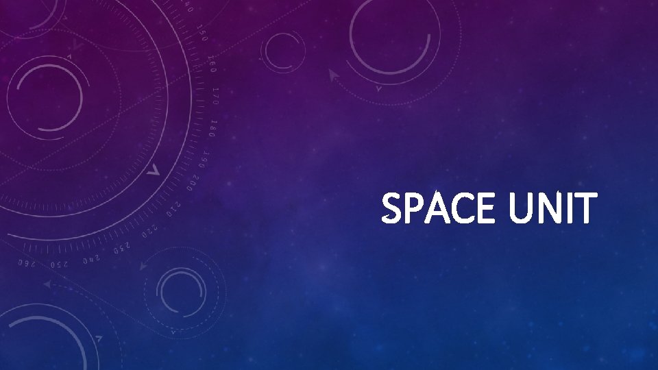 SPACE UNIT SPACE UNIT