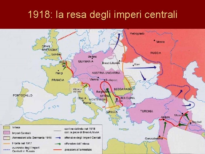 1918: la resa degli imperi centrali 