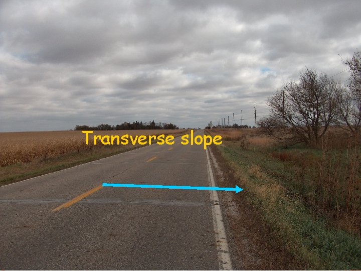 Transverse slope Transverse slope