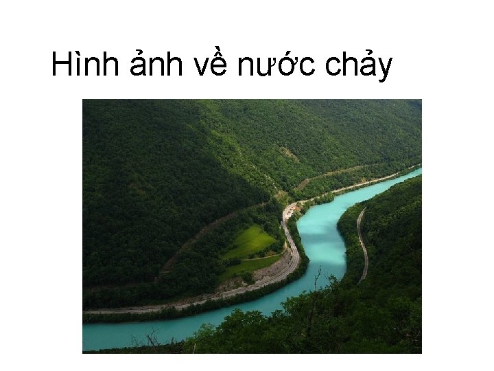 Hình ảnh về nước chảy 