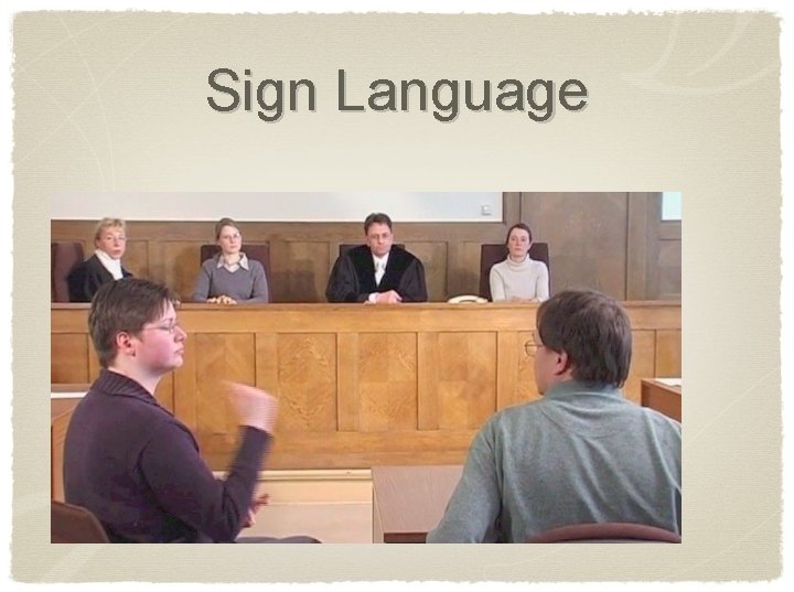 Sign Language 