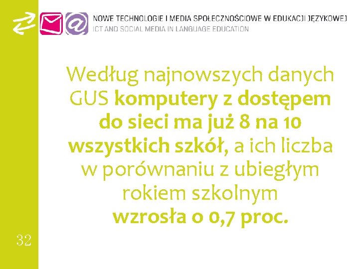 Według najnowszych danych GUS komputery z dostępem do sieci ma już 8 na 10