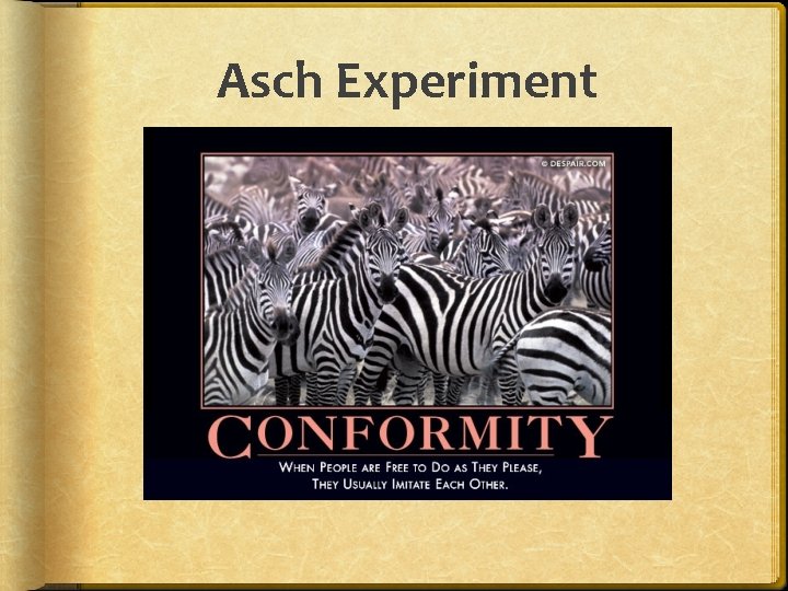 Asch Experiment 