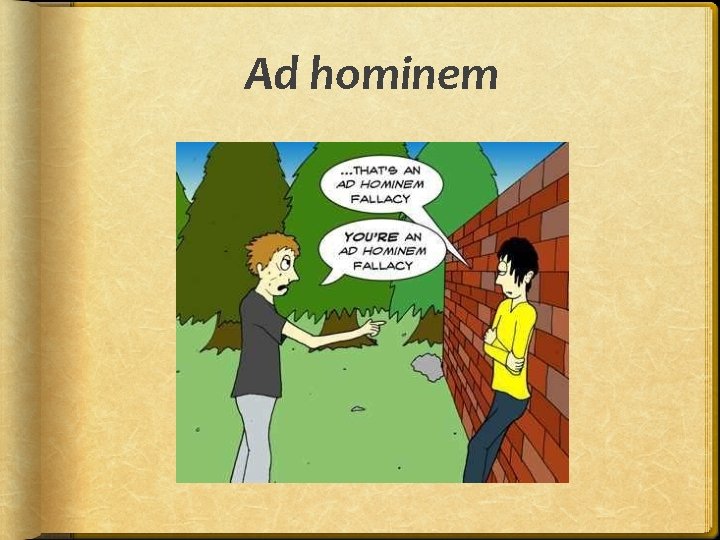 Ad hominem 