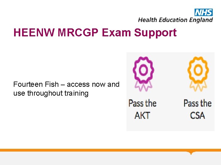 HEENW MRCGP Exam Support Fourteen Fish – access now and use throughout training 