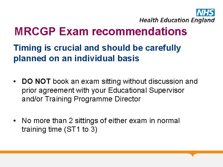 MRCGP Exam recommendations Timing is crucial and should be carefully planned on an individual