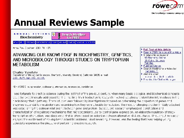 Annual Reviews Sample 