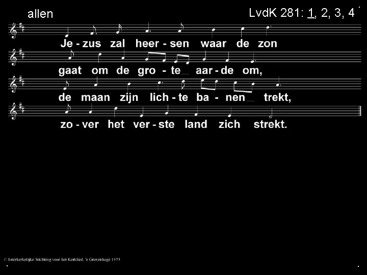 allen . Lvd. K 281: 1, 2, 3, 4 . . 