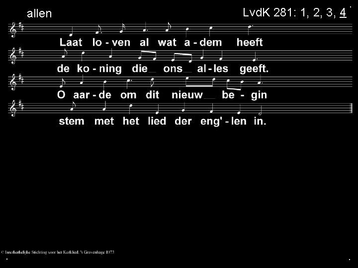 allen . Lvd. K 281: 1, 2, 3, 4 . . 