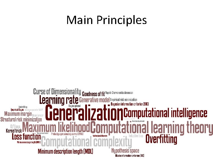 Main Principles 