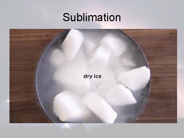Sublimation 