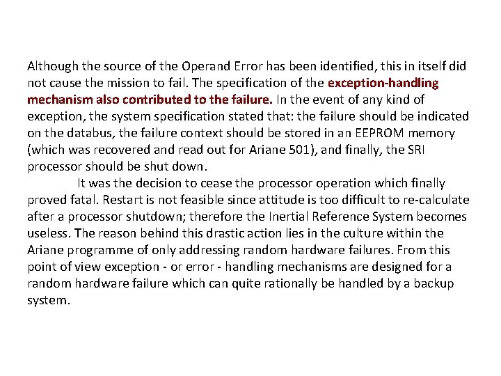 Although the source of the Operand Error has been identified, this in itself did