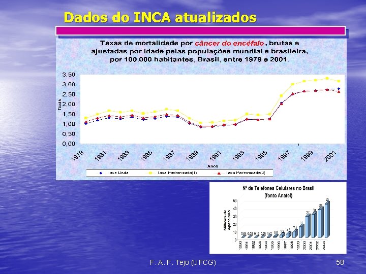 Dados do INCA atualizados F. A. F. Tejo (UFCG) 58 