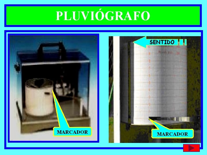 PLUVIÓGRAFO SENTIDO MARCADOR 