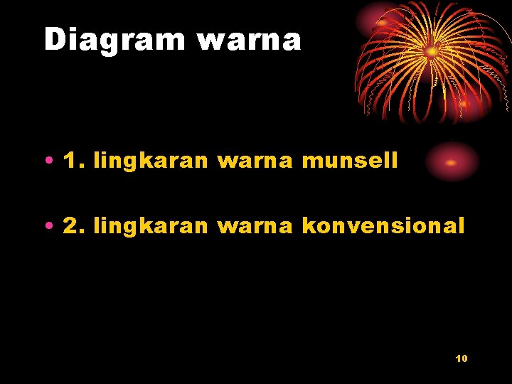 Diagram warna • 1. lingkaran warna munsell • 2. lingkaran warna konvensional 10 