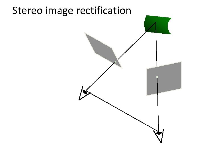 Stereo image rectification 