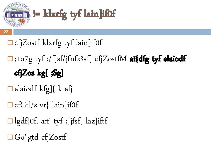 != klxrfg tyf lain]if 0 f 27 cfj. Zostf klxrfg tyf lain]if 0 f