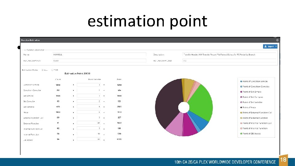 estimation point • 18 
