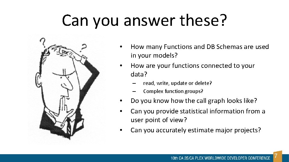 Can you answer these? • • How many Functions and DB Schemas are used