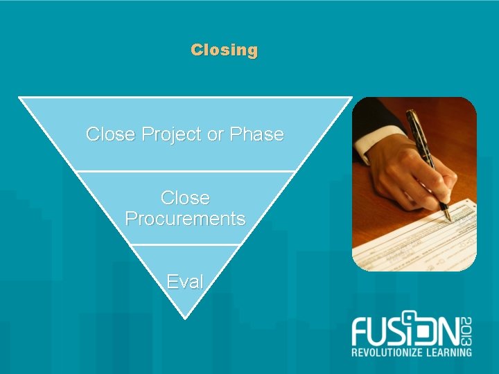 Closing Close Project or Phase Close Procurements Eval 