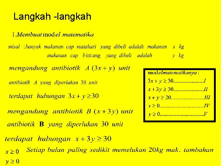 Langkah -langkah 