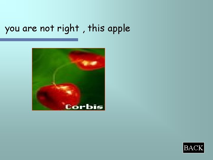 you are not right , this apple BACK 