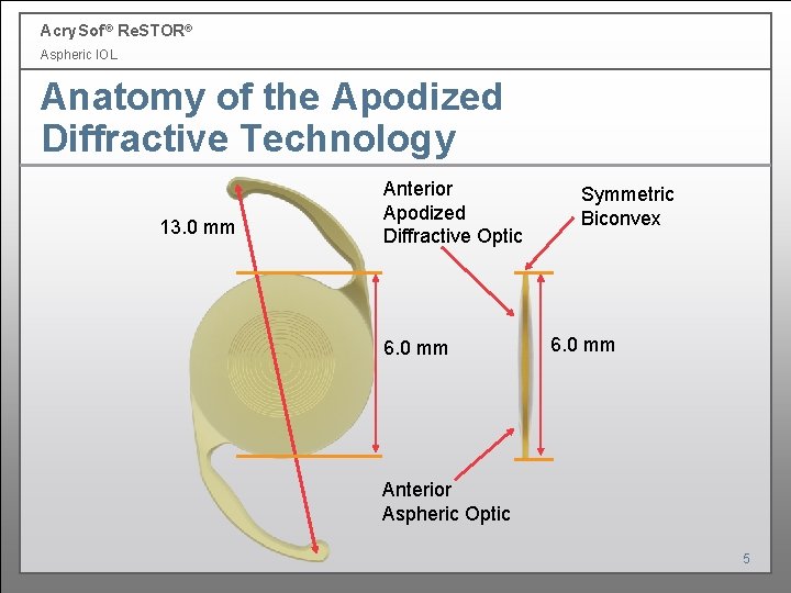 Acry. Sof ® Re. STOR® Aspheric IOL Anatomy of the Apodized Diffractive Technology 13. Acry. Sof ® Re. STOR® Aspheric IOL Anatomy of the Apodized Diffractive Technology 13.