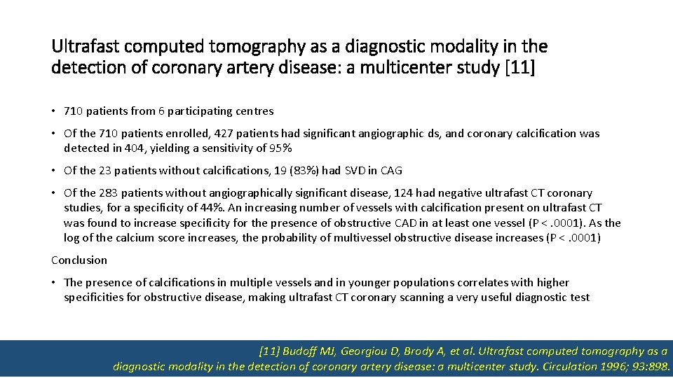 Ultrafast computed tomography as a diagnostic modality in the detection of coronary artery disease: