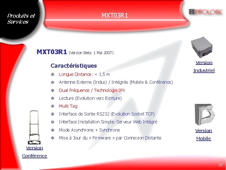 MXT 03 R 1 Produits et Services MXT 03 R 1 (Version Beta: 1