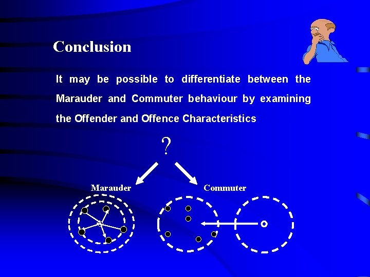Conclusion It may be possible to differentiate between the Marauder and Commuter behaviour by