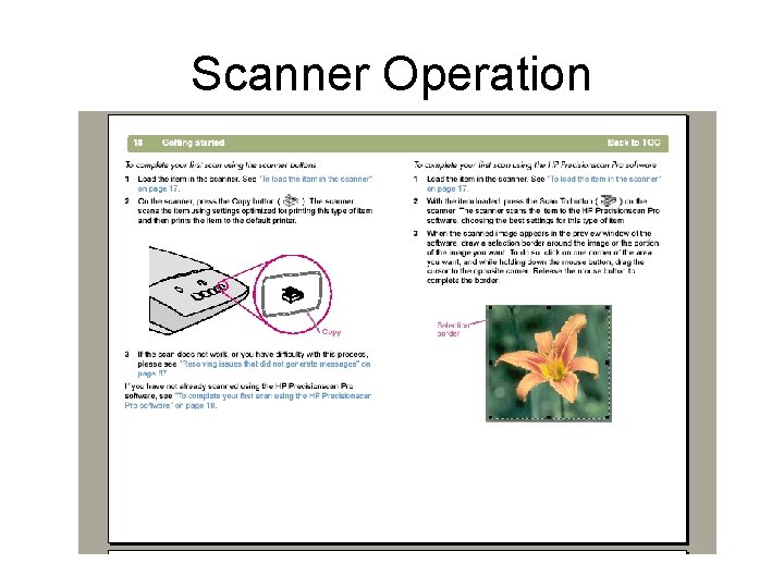 Scanner Operation 