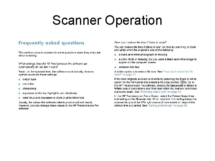 Scanner Operation 