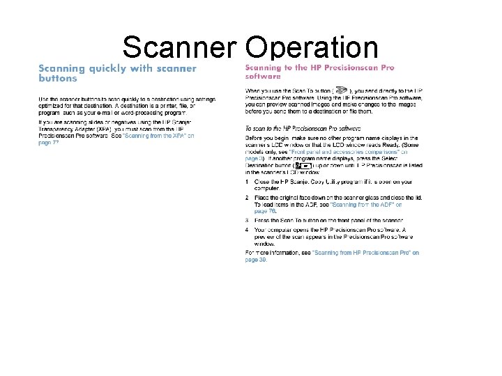 Scanner Operation 