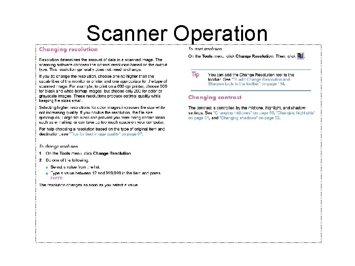Scanner Operation 