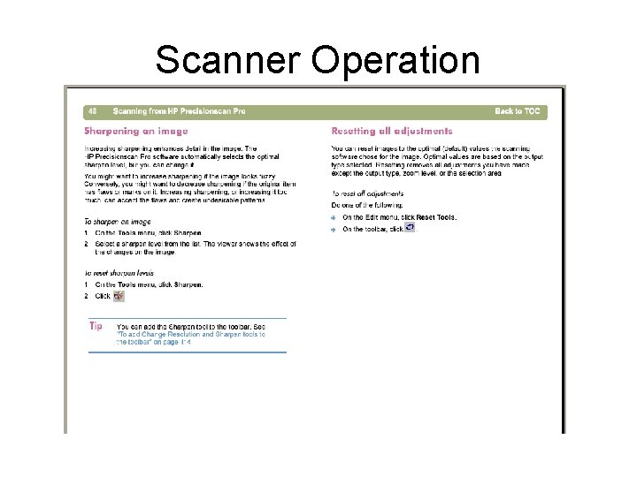 Scanner Operation 